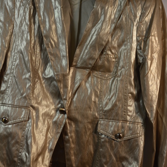 TUZZI Gold Jacket SZ 14 - Picture 5 of 7